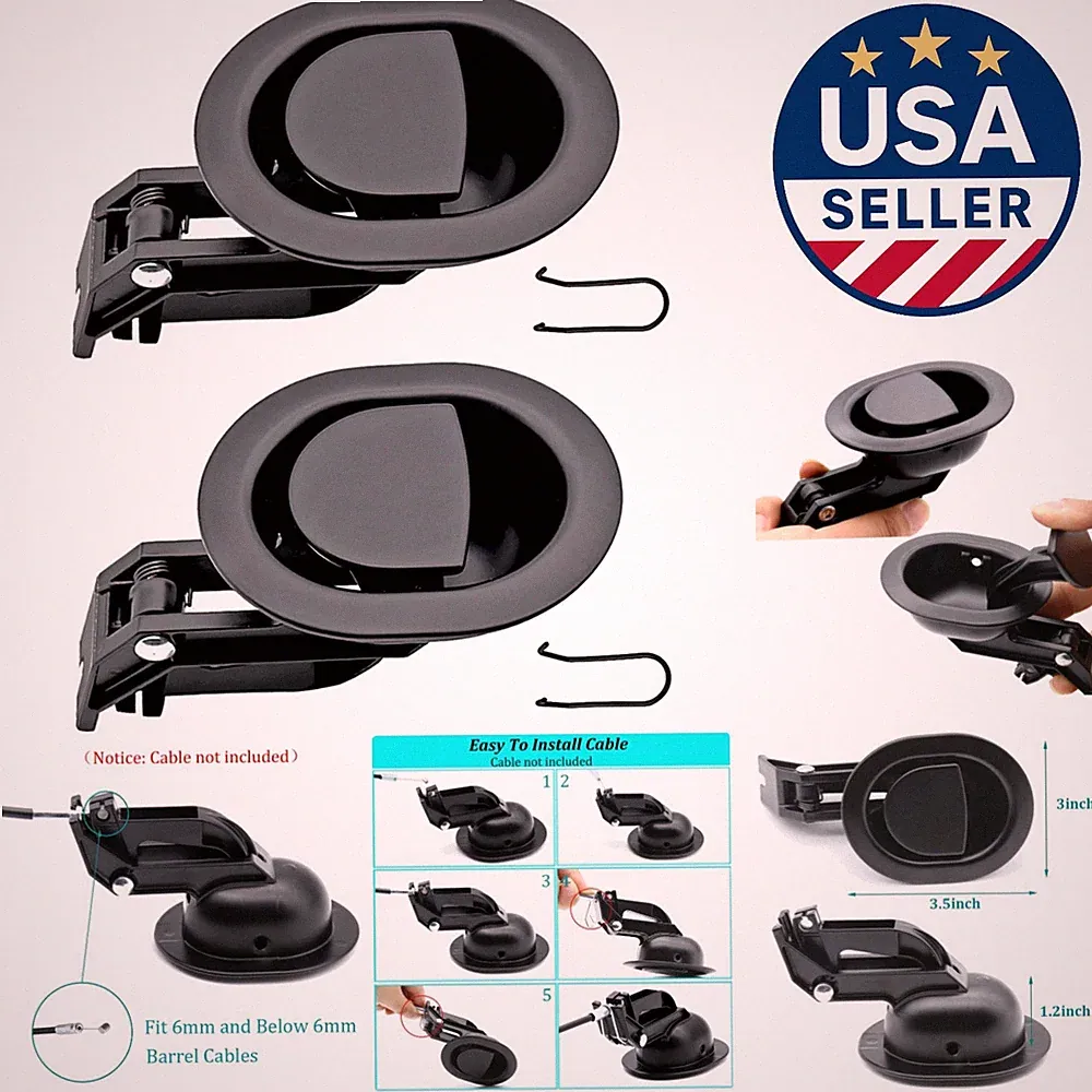 2-Pack Universal Heavy-Duty Recliner Pull Handles - Fits Most Brands - 3.5"x3"