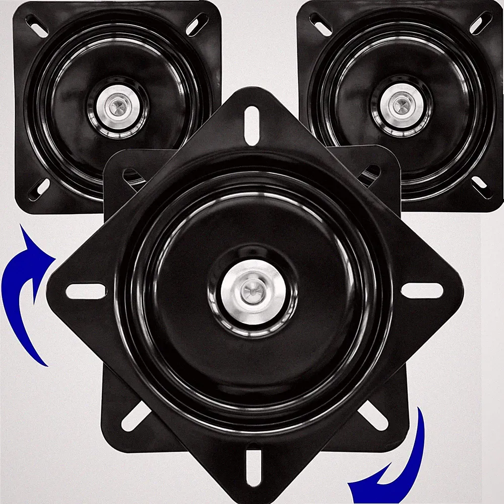 3-Pack Heavy Duty Swivel Plates, 6" Chair Base, 400lbs Capacity, Bar Stool Parts