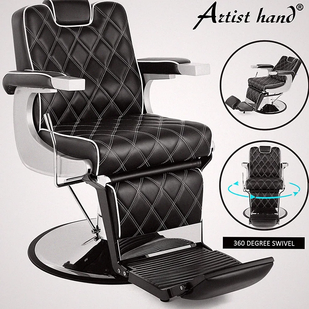 All Purpose Black Hydraulic Heavy Duty Barber Chair Recline Salon Beauty Styling