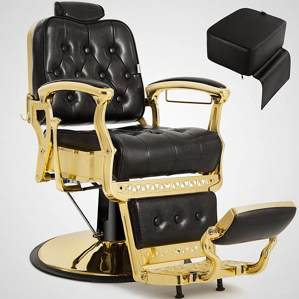 All Purpose Heavy Duty Hydraulic Barber Chair Salon Beauty w/Kids Booster Seat