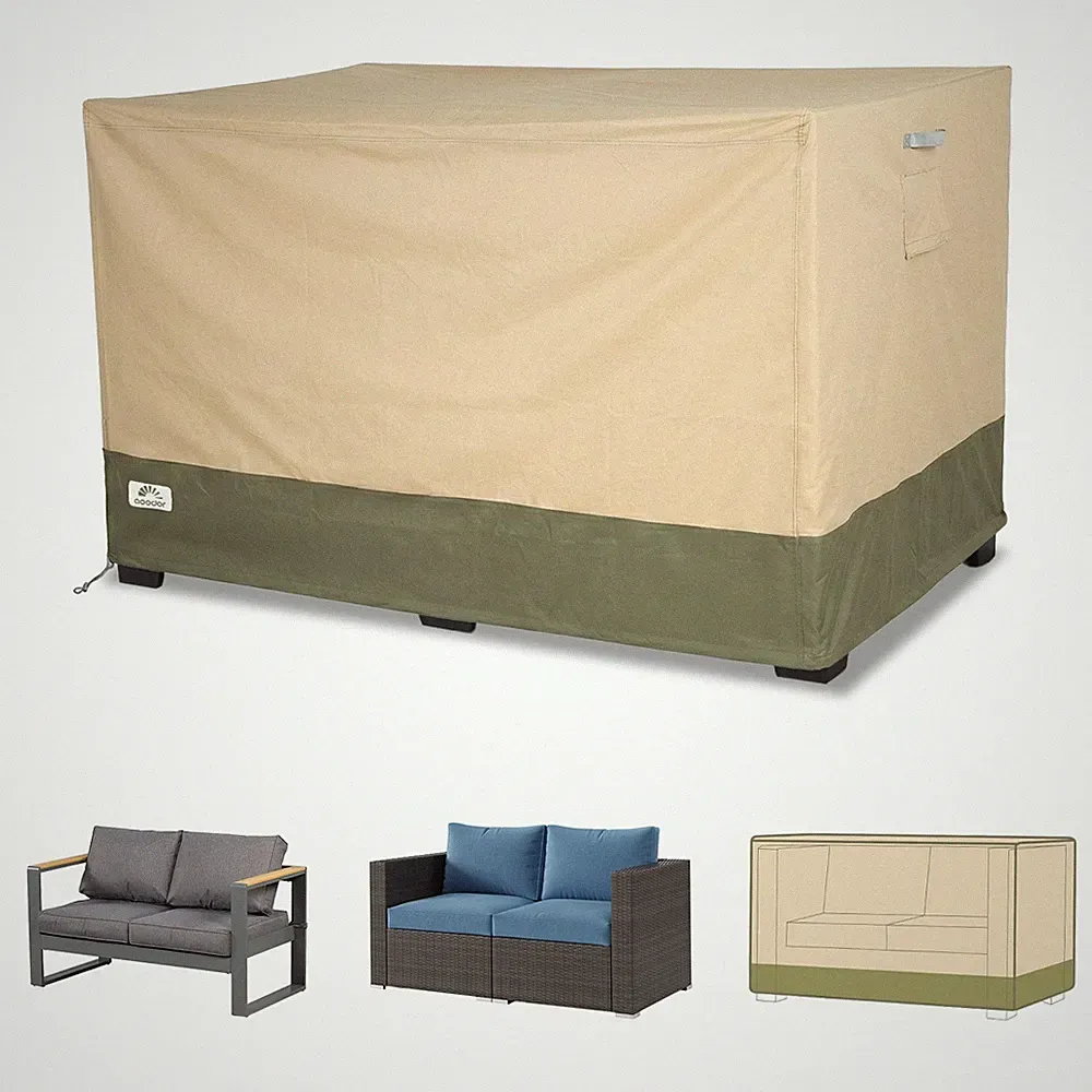 Aoodor Heavy Duty Patio Loveseat Cover 2-Seater Sofa Waterproof Couch Cover
