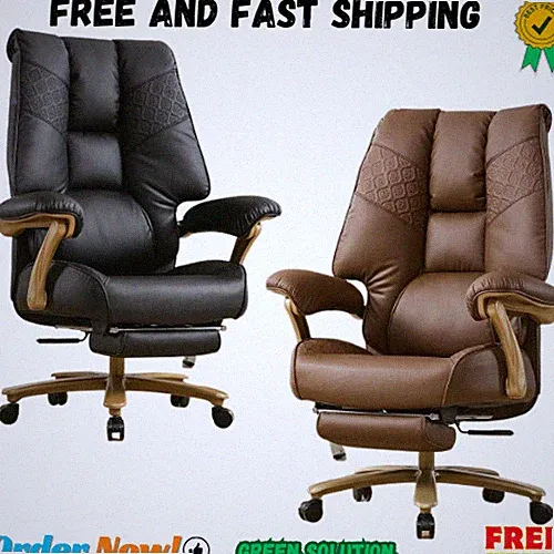 Big and Tall Executive Office Chair with Footrest, 400LBS Capacity Ergonomic Hig