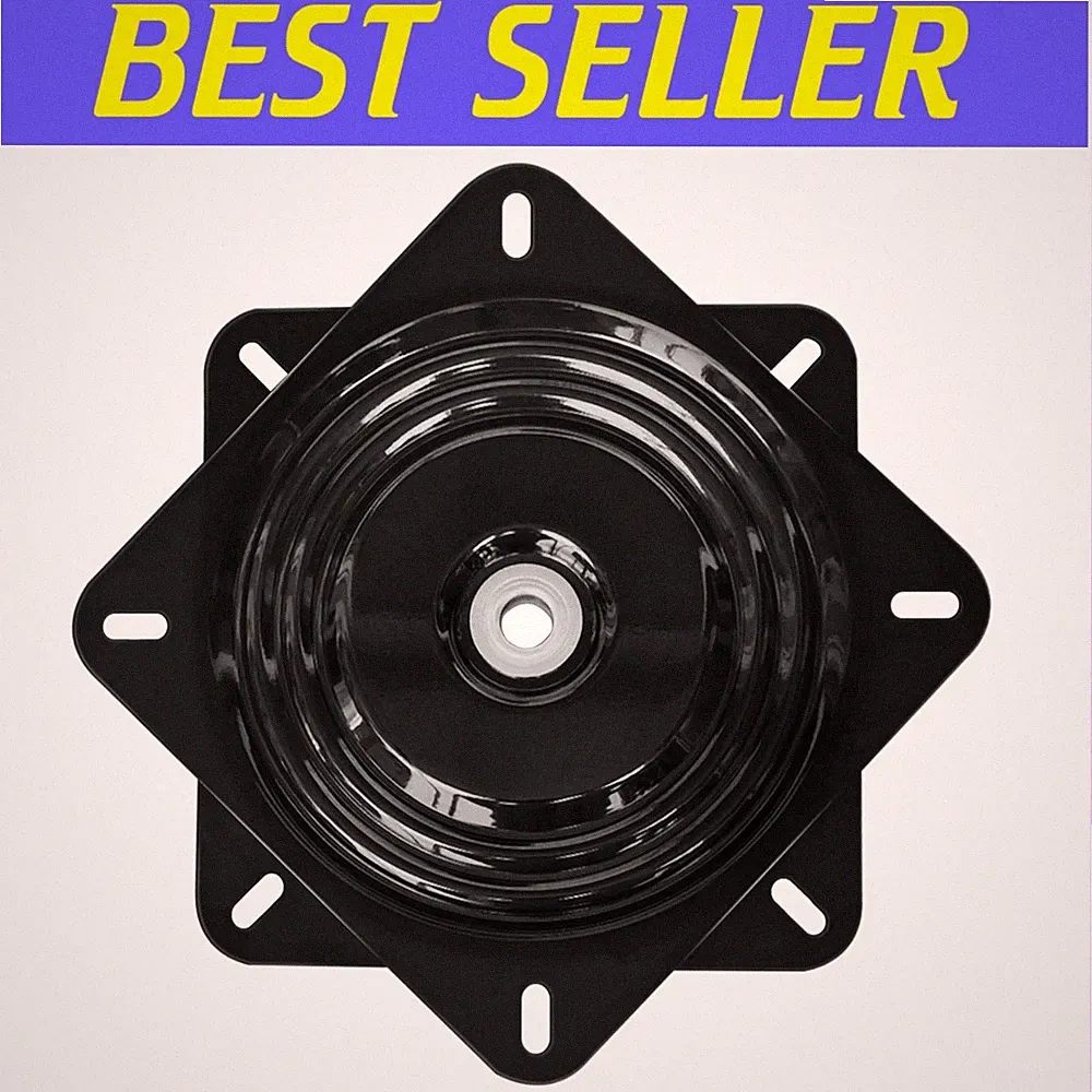 Black Heavy Duty Swivel Plate for Bar Stools and Recliners – Easy to Installt**