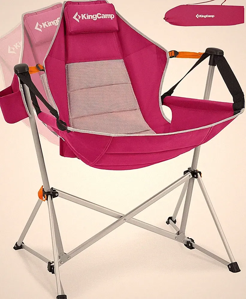 Heavy Duty Hammock Camping Chair, Portable Rocking Chair for Outdoor Relaxation