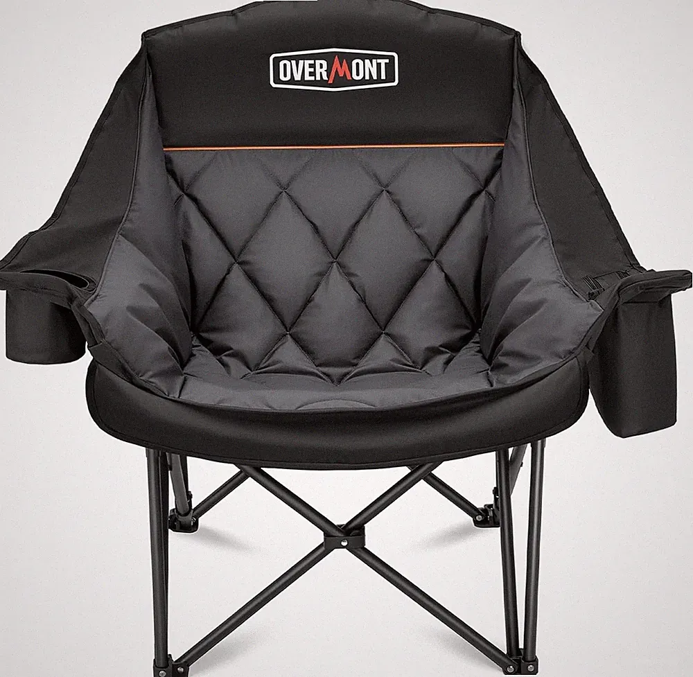 OVERMONT Oversized XL Camping Folding Chair for Adults - 450lbs Heavy-Duty Padde