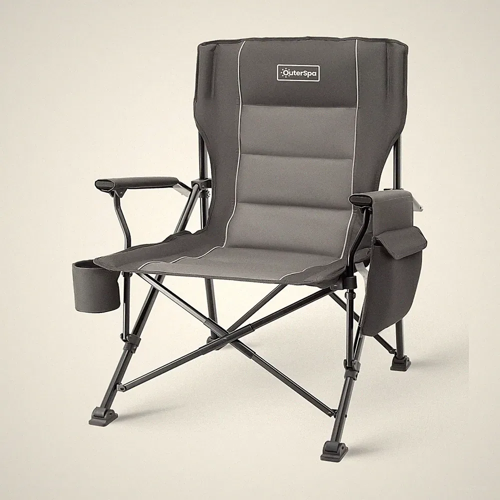 Oversized Folding Camping Chairs for Adults Heavy Duty, Support 500lbs Big an...