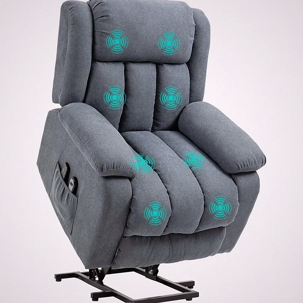 Oversized Riser and Recliner Chairs for the Elderly, Heavy Duty Fabric Upholster