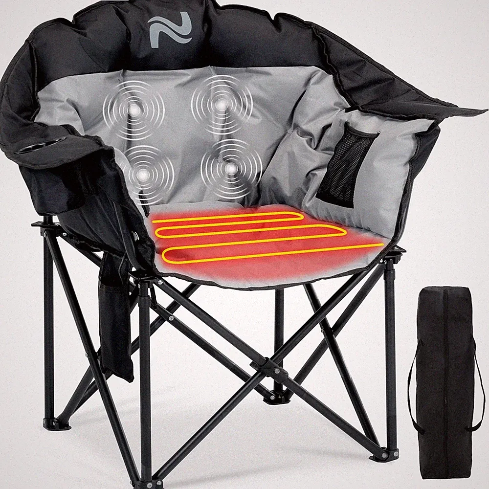 Portable Camping Chair Oversize Outdoor Folding Chair Heavy Duty Lawn Chair